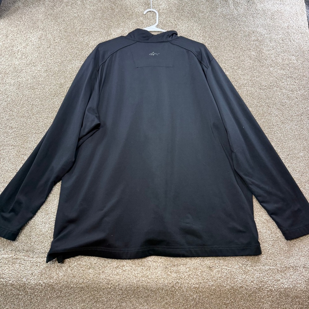 Greg Norman Play Dry Mens XXL Black Quarter Zip Pullover Golf Shirt Long Sleeve